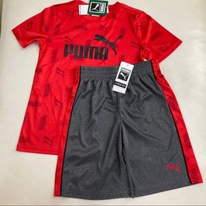 Puma short sleeve little boy active shoots set 4066
